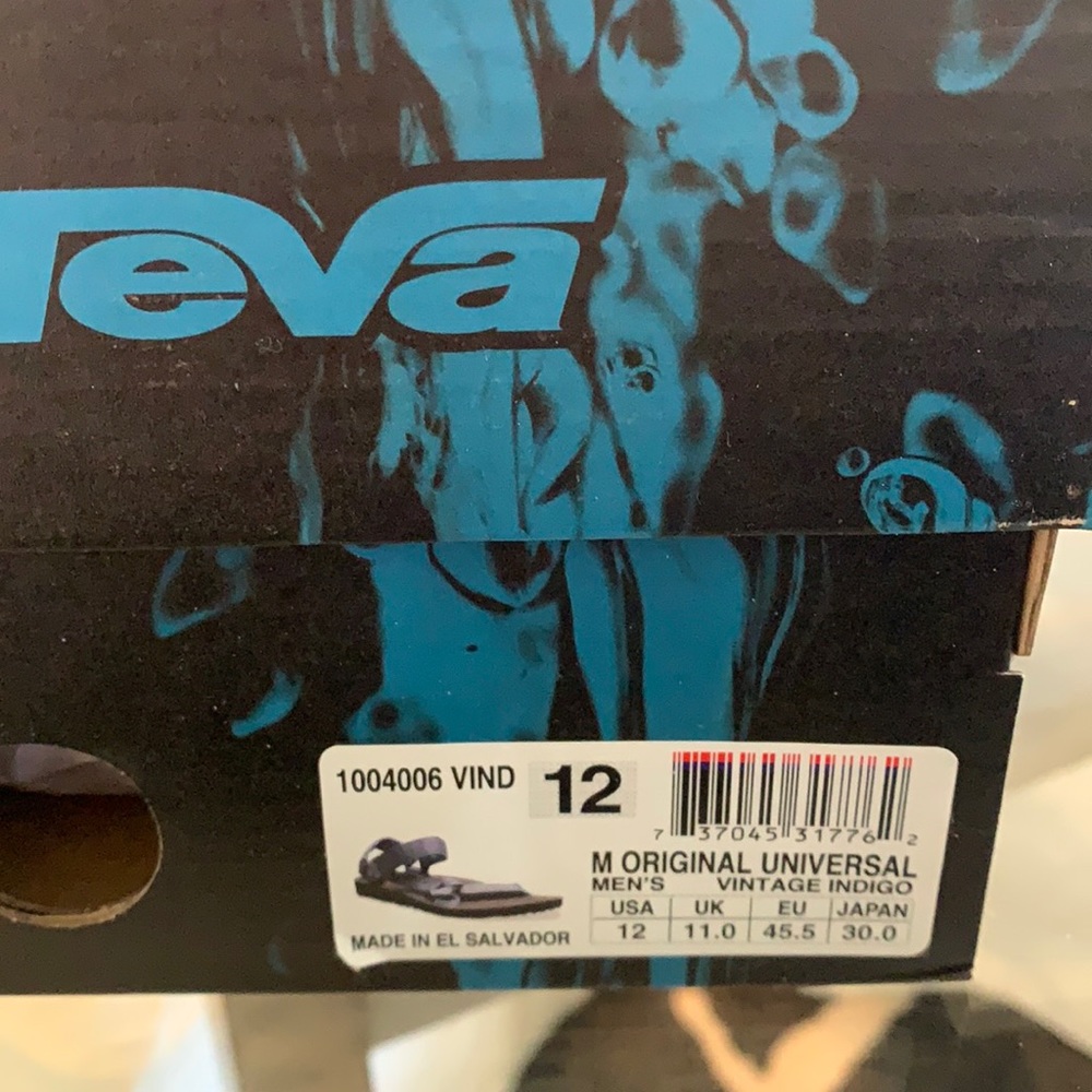 Teva men’s original vintage indigo size 12